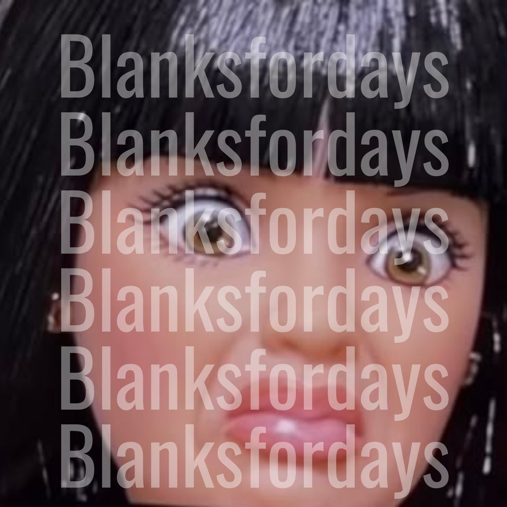 Nicki Minaj Close-Up Portrait with Black Bangs (DTF)
