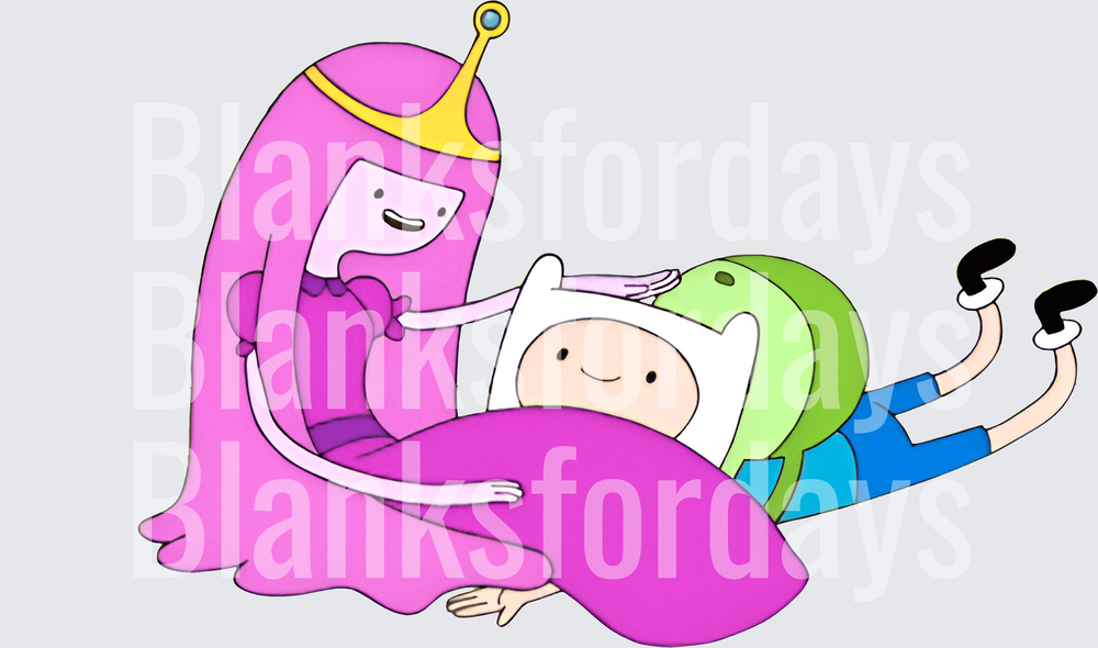 Adventure Time Finn and Princess Bubblegum Cozy Moment (DTF)