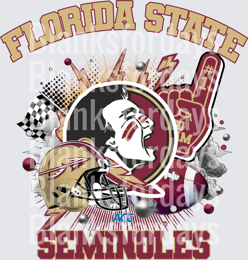 Florida State Seminoles ACC Football Helmet Fan Foam Finger (DTF)