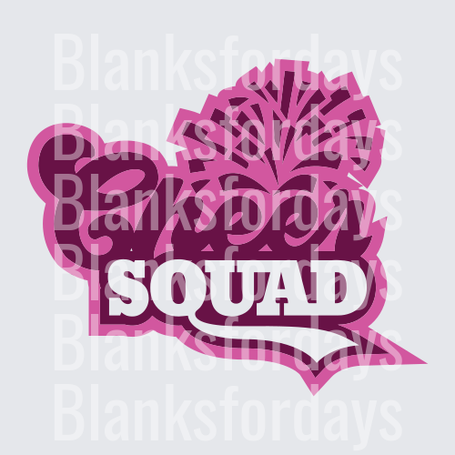 Pink Floral Squad Bold Graphic Design (DTF)