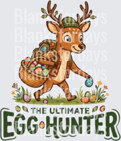 The Ultimate Egg Hunter Easter Deer with Basket (DTF)