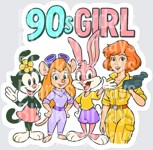 90s Girl Dot Gadget Babs April Cartoon Characters (DTF)