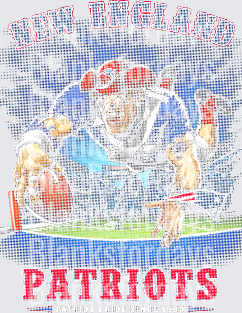 New England Patriots Pride Since 1960 Football Graphic (DTF)