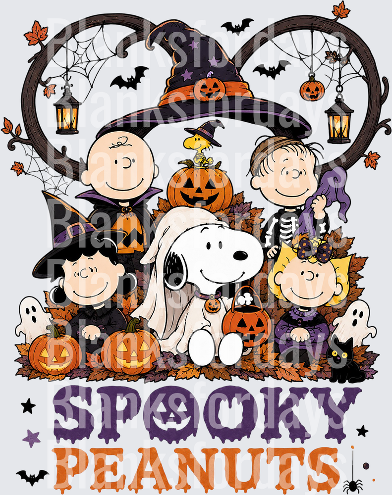 Spooky Peanuts Halloween Gang Snoopy Charlie Brown Costumes (DTF)