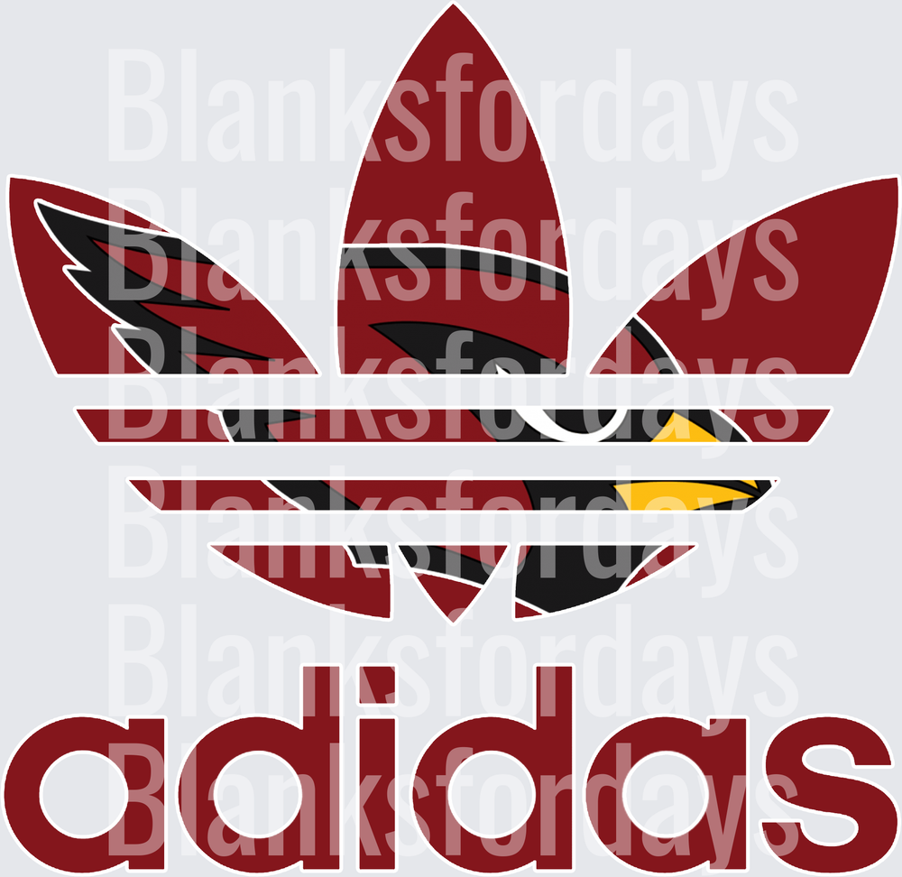 Arizona Cardinals Adidas Trefoil Logo Mashup (DTF)