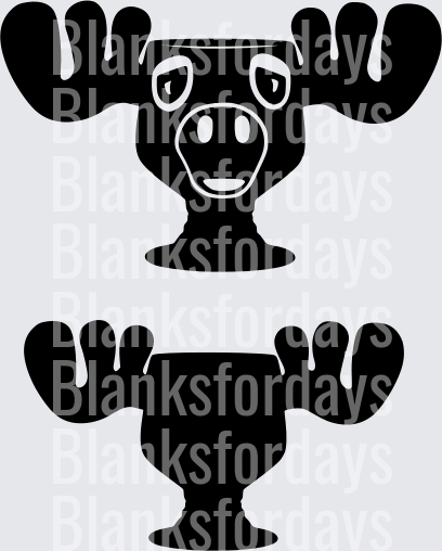 Bendy Trophy Cup Silhouette Duo Design (DTF)