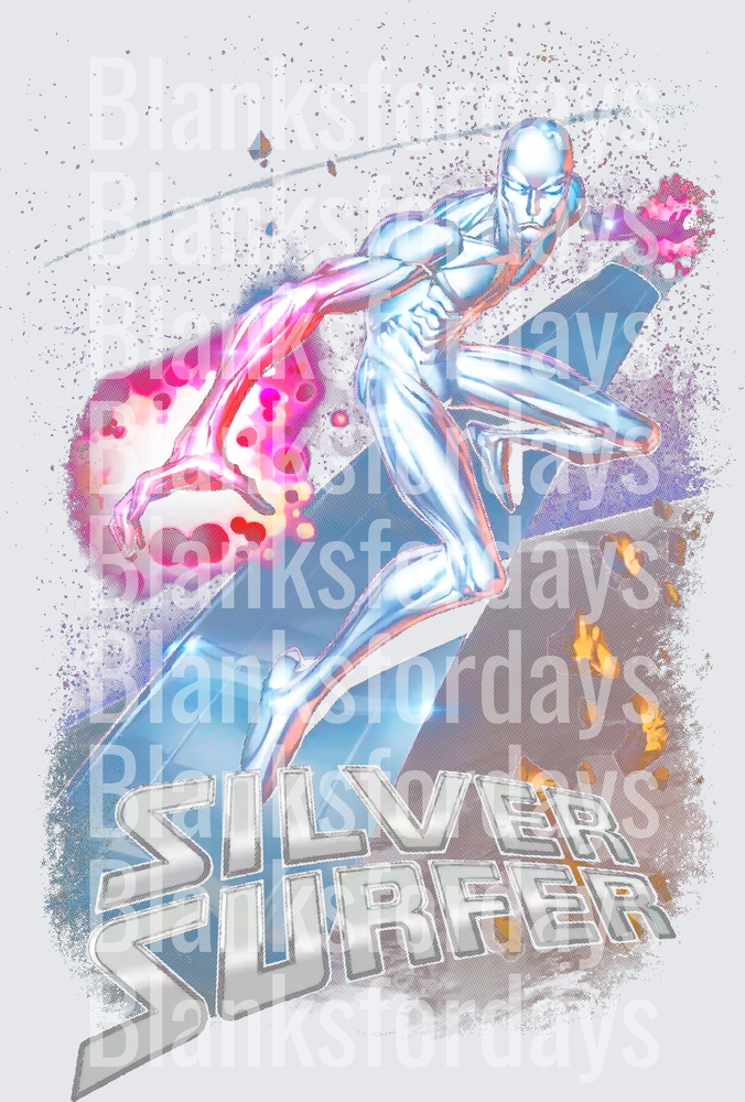 Silver Surfer Marvel Comics Cosmic Power Dynamic Pose (DTF)