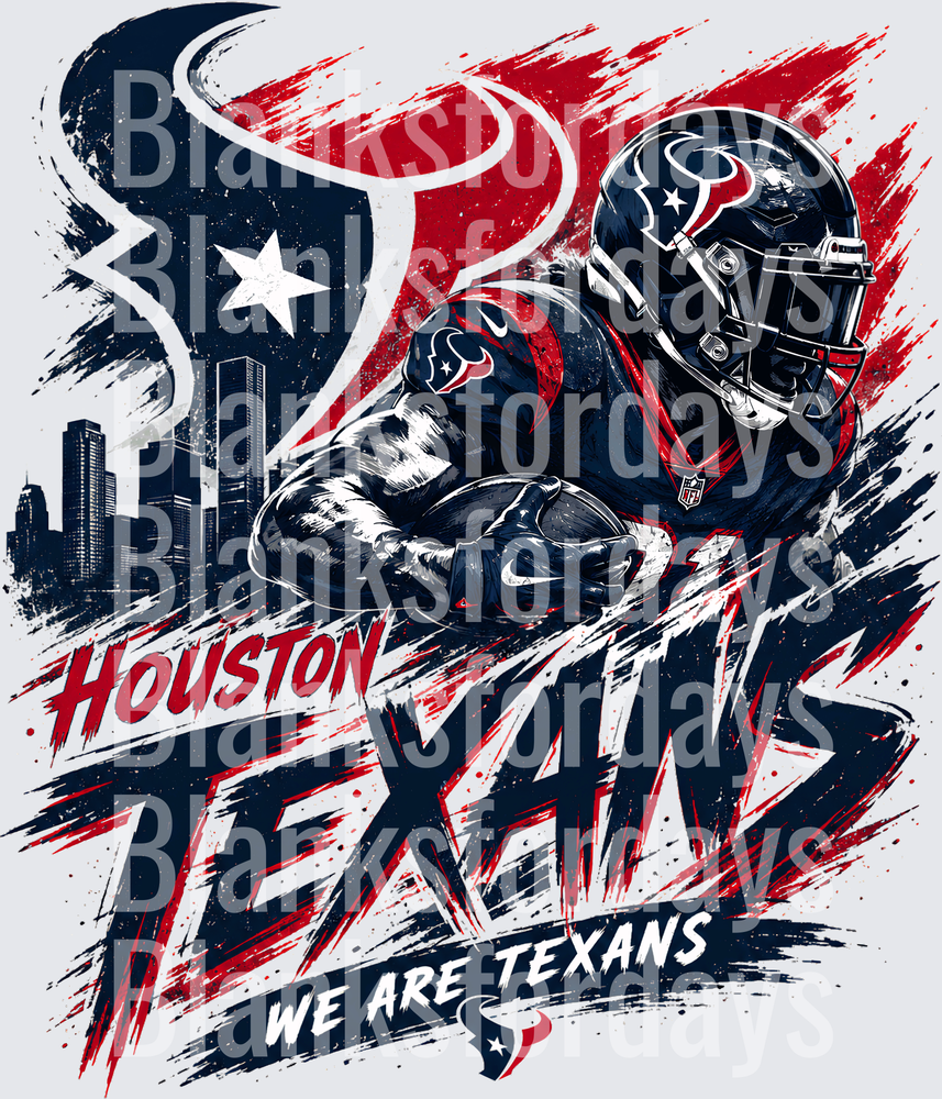Houston Texans We Are Texans NFL Football Player Graphic (DTF)