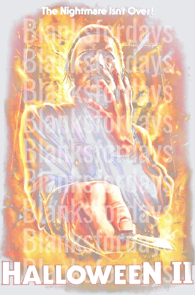 Halloween II The Nightmare Isn't Over Flaming Michael Myers (DTF)