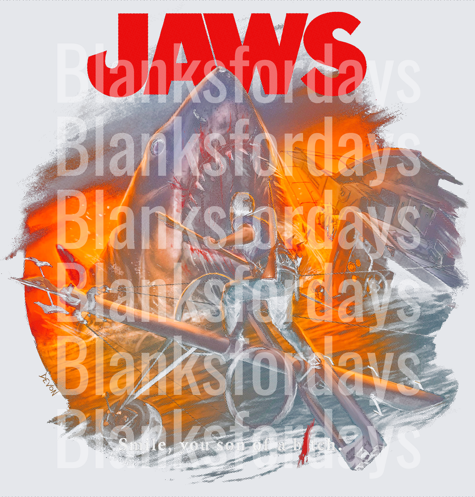 Jaws Smile You Son Of A Movie Scene Graphic (DTF)