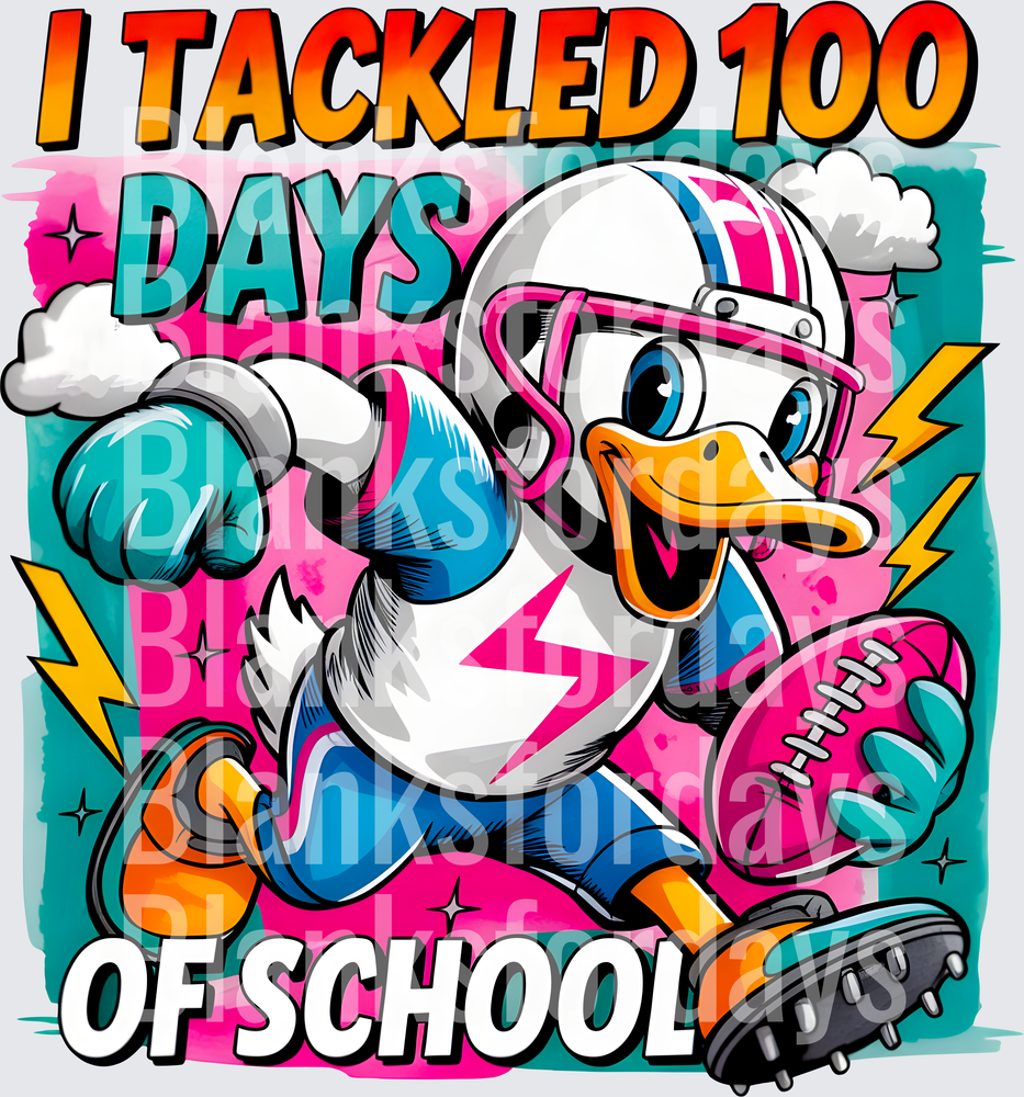 I Tackled 100 Days of School Football Duck (DTF)