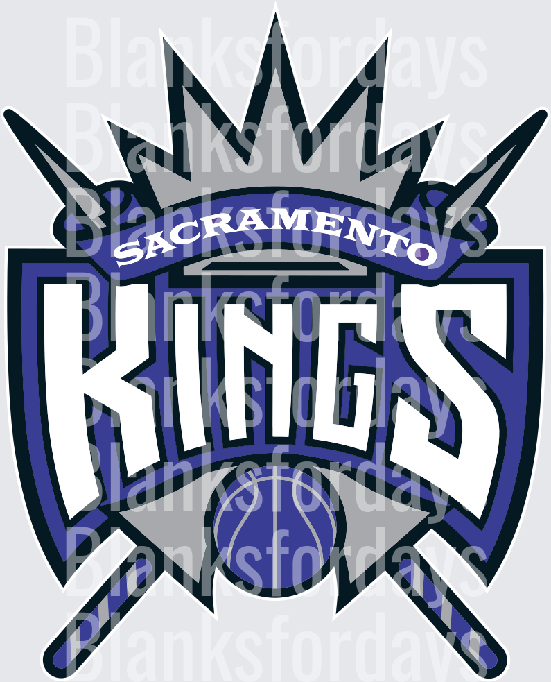 Sacramento Kings NBA Logo Shield Crown Basketball Design (DTF)