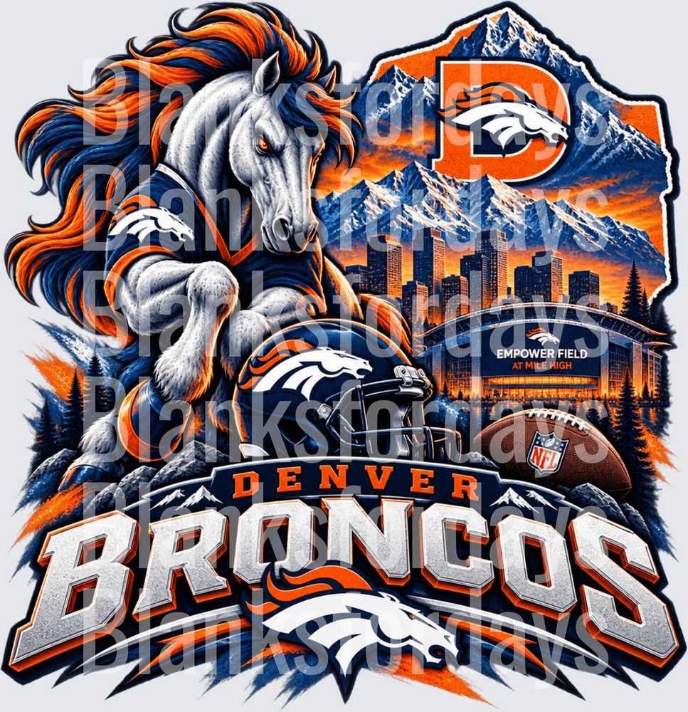 Denver Broncos Mascot Horse Empower Field Mile High NFL (DTF)