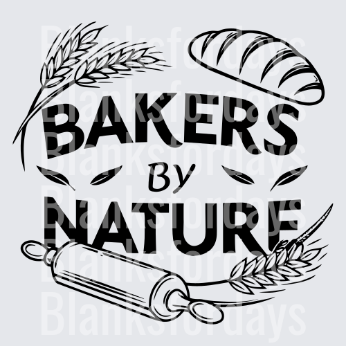 Bakers By Nature Wheat Rolling Pin Bread Baking Design (DTF)