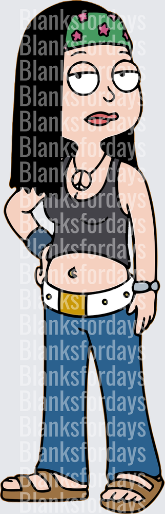Hayley Smith American Dad Cartoon Character Full Body (DTF)