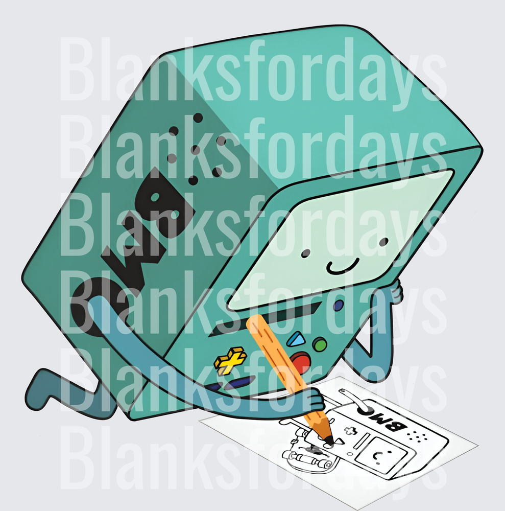 BMO Drawing Itself Adventure Time Fan Art Design (DTF)