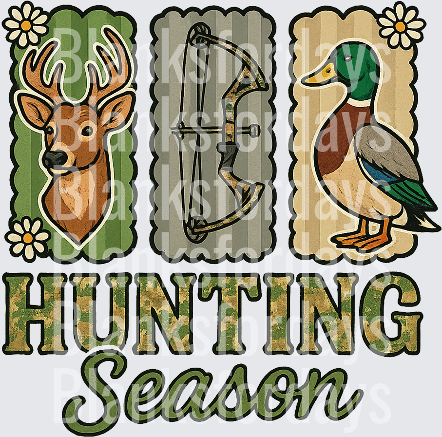 Hunting Season Deer Buck Compound Bow Mallard Duck Camo (DTF)