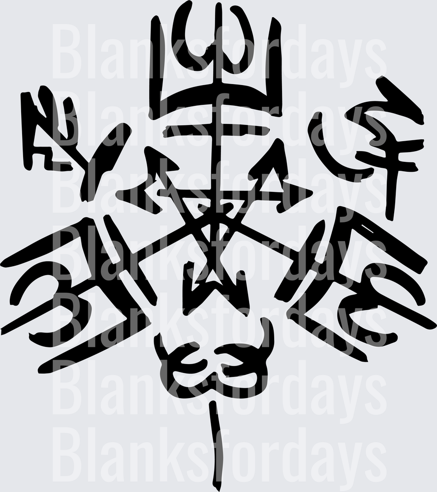 Viking Helm of Awe Aegishjalmur Norse Rune Symbol (DTF)