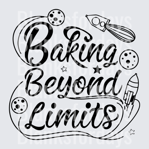 Baking Beyond Limits Space Rocket Whisk Cookie Design (DTF)