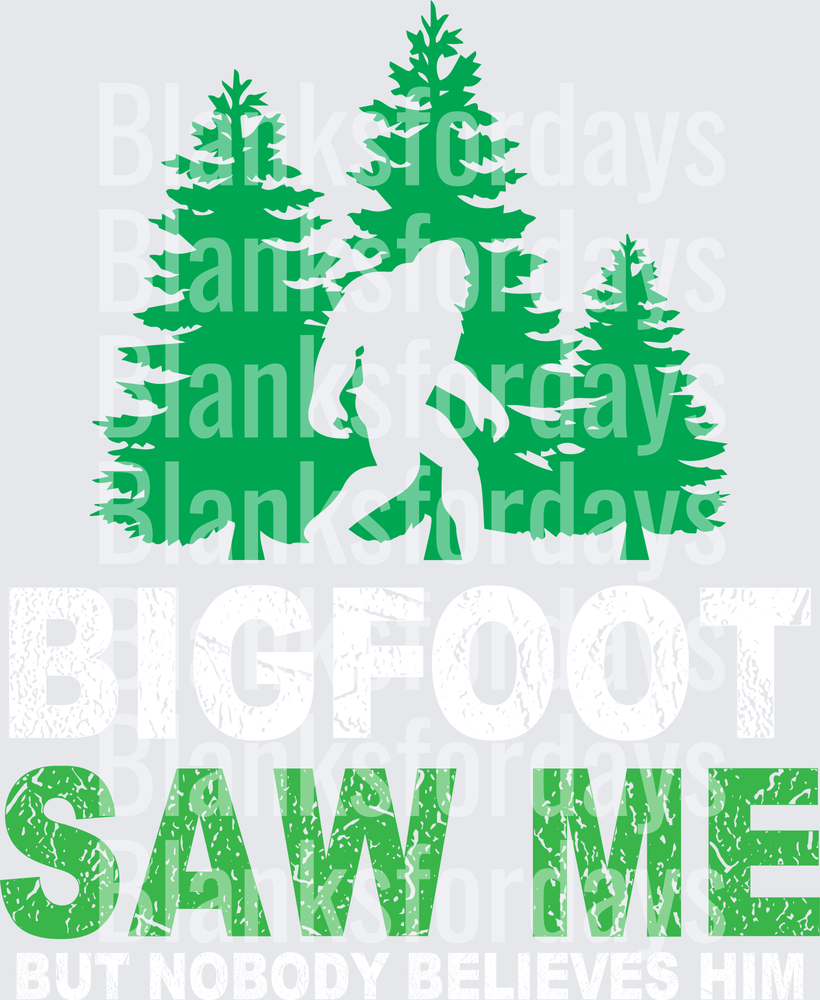 Bigfoot Saw Me But Nobody Believes Him Forest Sasquatch (DTF)