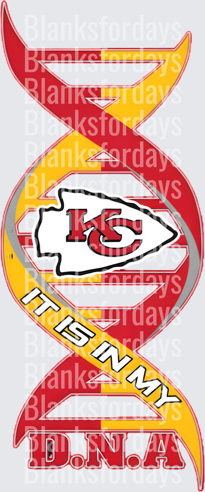 Kansas City Chiefs It Is In My DNA Double Helix Design (DTF)