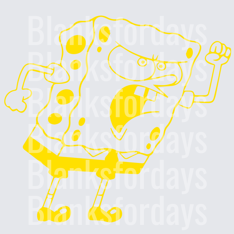 Angry Mocking SpongeBob SquarePants Fighting Stance (DTF)