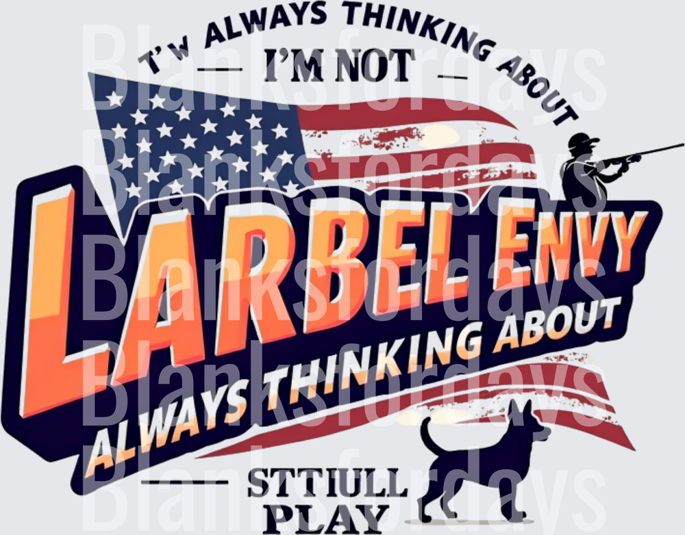 I'm Not Always Thinking About Barrel Envy Still Play Hunting American Flag (DTF)