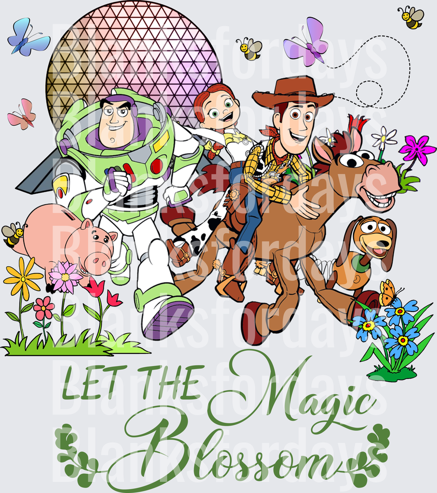 Toy Story Squad Spring Flowers Let The Magic Blossom Epcot (DTF)