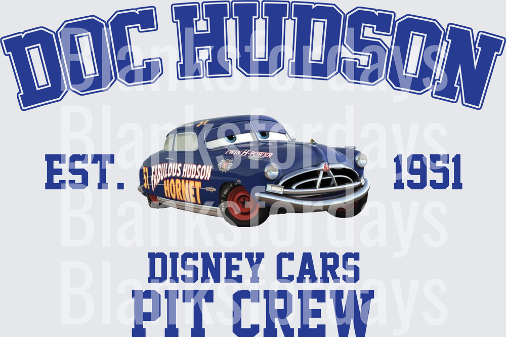 Doc Hudson Fabulous Hudson Hornet Est. 1951 Pit Crew Cars (DTF)