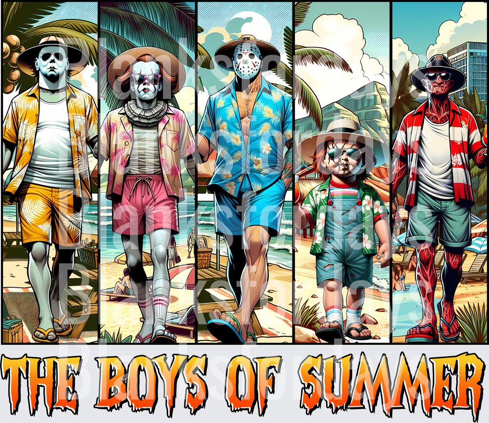 The Boys of Summer Horror Icons Beach Vacation (DTF)
