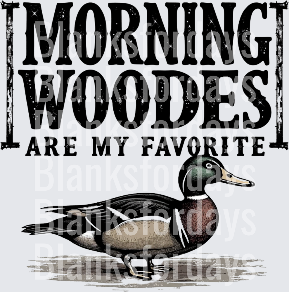 Morning Woodes Are My Favorite Wood Duck Hunting (DTF)