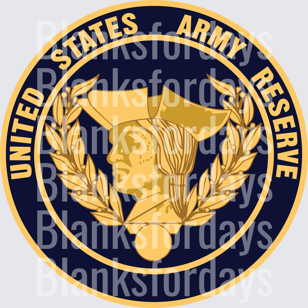 United States Army Reserve Official Seal Gold Navy Blue (DTF)