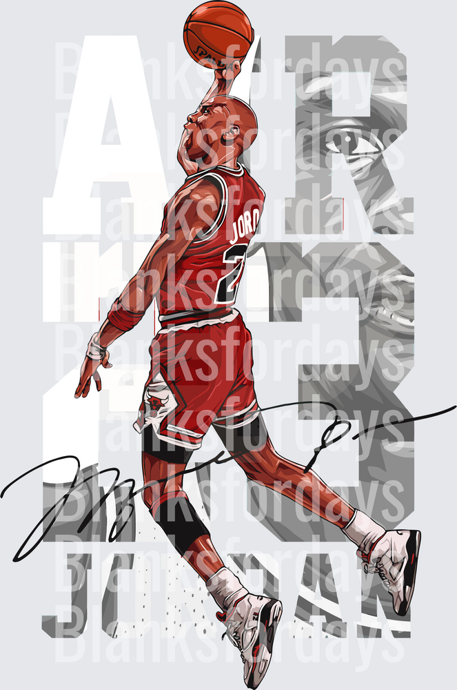 Air Jordan #23 Michael Jordan Dunk Signature Graphic (DTF)