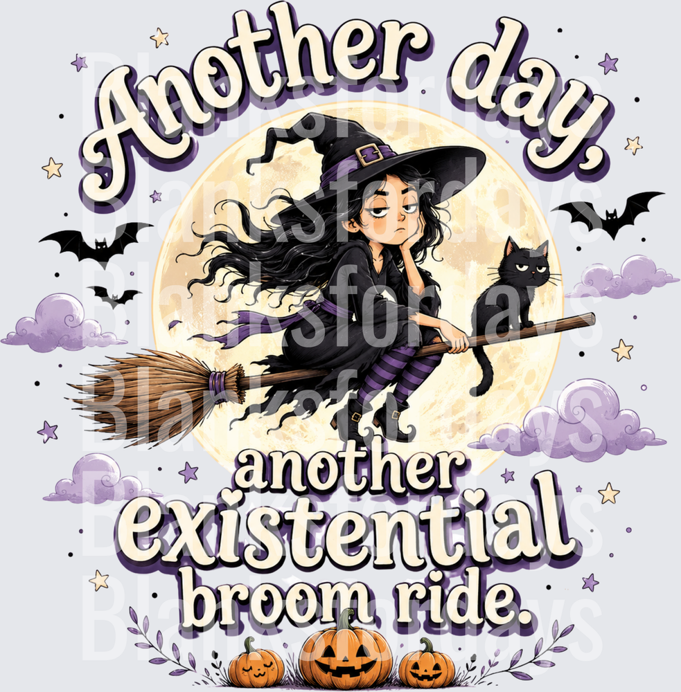 Another Day Another Existential Broom Ride Witch Moon (DTF)